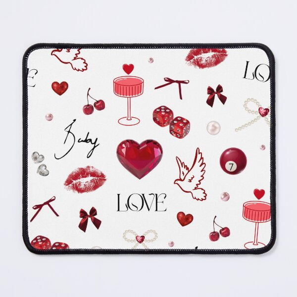 Item preview, Y2K Love Cherry Valentine Pattern designed and sold by jianina-alondra.