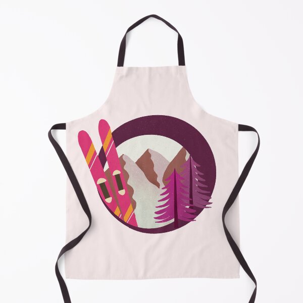 Item preview, Retro Ski Badge - magenta sepia designed and sold by Home Cyn Home.
