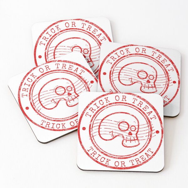 Item preview, Trick or Treat Melting Skull Vintage Stamp designed and sold by chaaval.