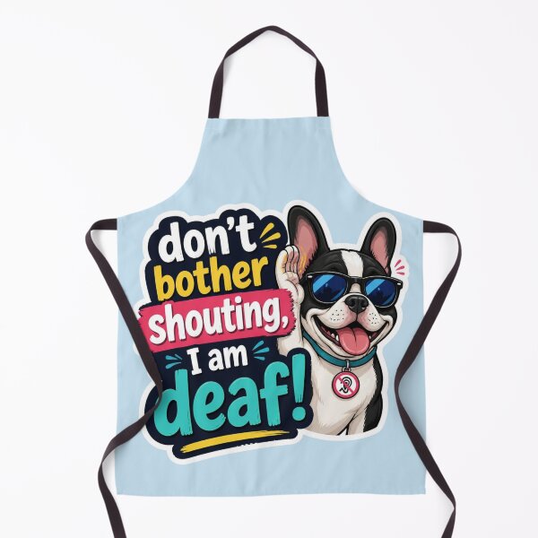 Item preview, Don’t Bother Shouting, I Am Deaf – Funny Dog Sticker designed and sold by The Digital Compass.