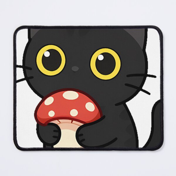 Item preview, Munchkin Cat with Mushroom designed and sold by pumsquare.
