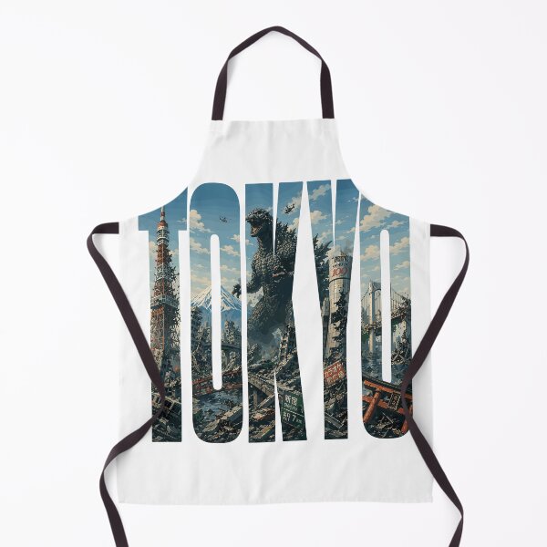 Item preview, Tokyo Monster Attack Typography Cityscape Vintage Travel Style Design designed and sold by Coldink.