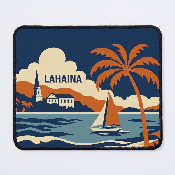 Item preview, Lahaina Travel Poster designed and sold by rogue-design.