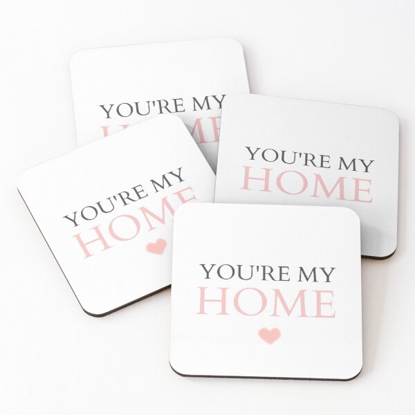 Item preview, You’re My Home ♡ | Romantic Love Quote Sticker designed and sold by Tiny-Doodle-Co.