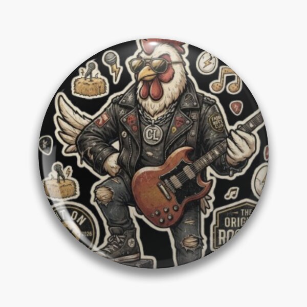 Item preview,  Chicken Legend Funny Rooster Rock Style T-Shirt designed and sold by Fit On.