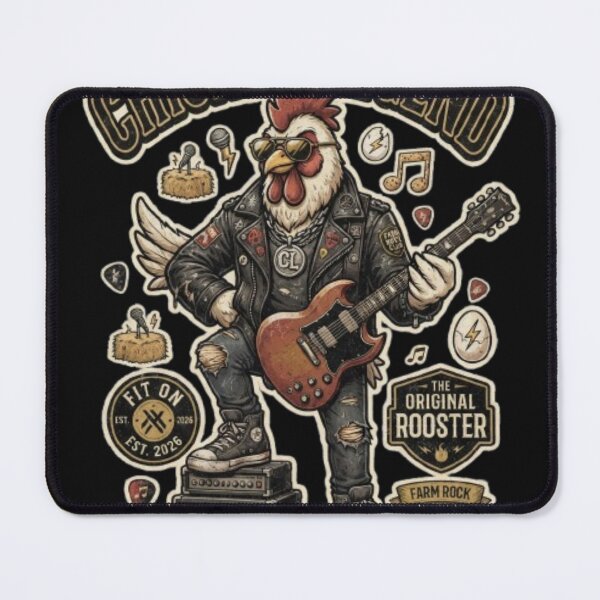 Item preview, Chicken Legend Funny Rooster Rock Style T-Shirt designed and sold by Fit On.