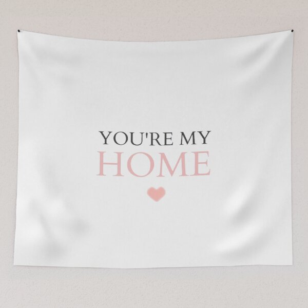 Item preview, You’re My Home ♡ | Romantic Love Quote Sticker designed and sold by Tiny-Doodle-Co.