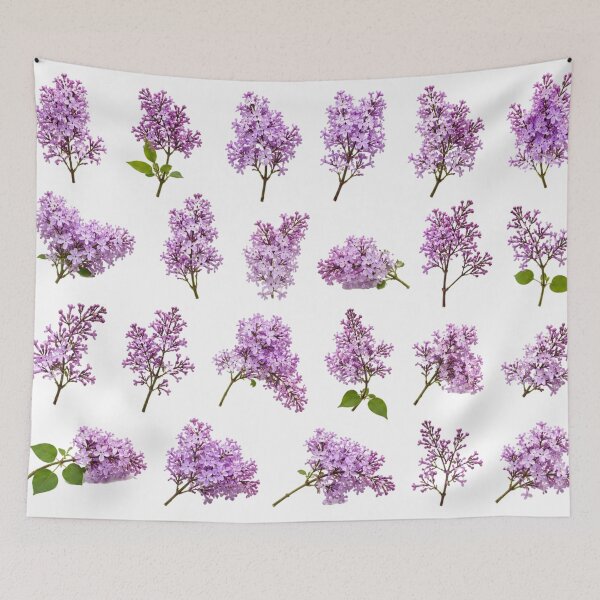 Item preview, Vintage Purple Lilac Flower Bouquet Set Botanical Floral Aesthetic designed and sold by Rehnair.