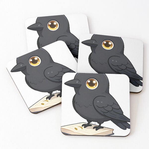 Item preview, Raven with Book and Moon Phase designed and sold by IllumeInk.