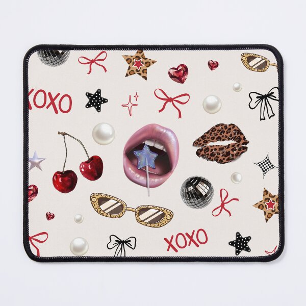 Item preview, Y2K Coquette Cherry Love Pattern designed and sold by jianina-alondra.