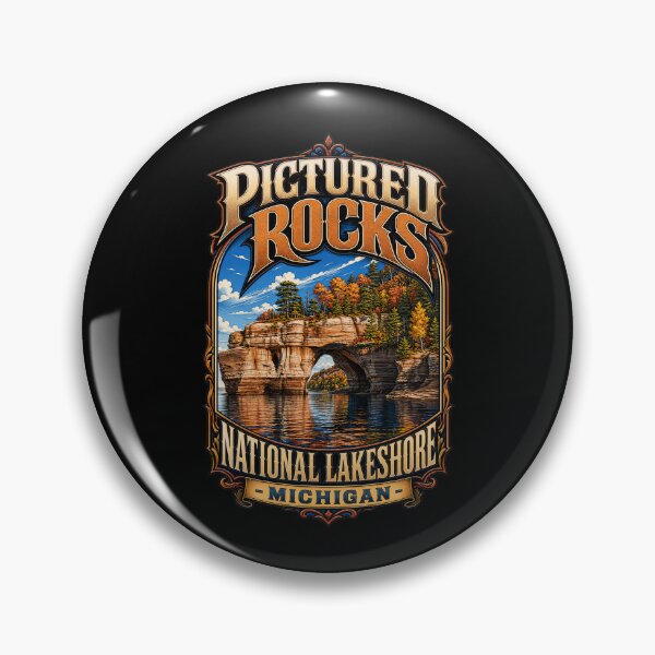 Item preview, Pictured Rocks National Lakeshore Michigan | Vintage Travel Nature  designed and sold by Wilcox PhotoArt.