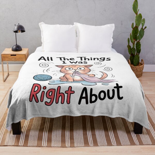 Item preview, All The Things I Was Right About Mischievous Cat Biting Towel classic t-shirt designed and sold by pawsome purrfect.