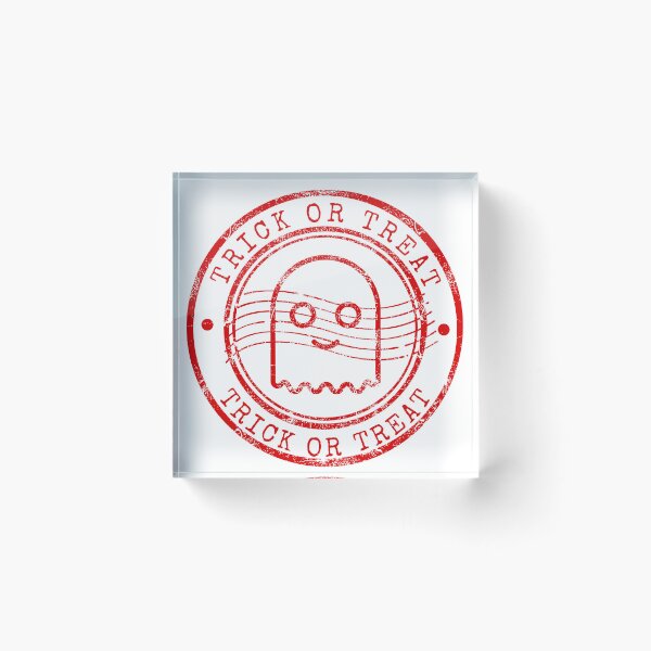 Item preview, Trick or Treat Cute Ghost Vintage Stamp designed and sold by chaaval.