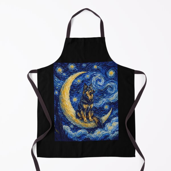 Item preview, Funny Bohemian Shepherd Starry Night Painting Cute Moon Stars Mom Dad Kids designed and sold by FurryHavenPH.