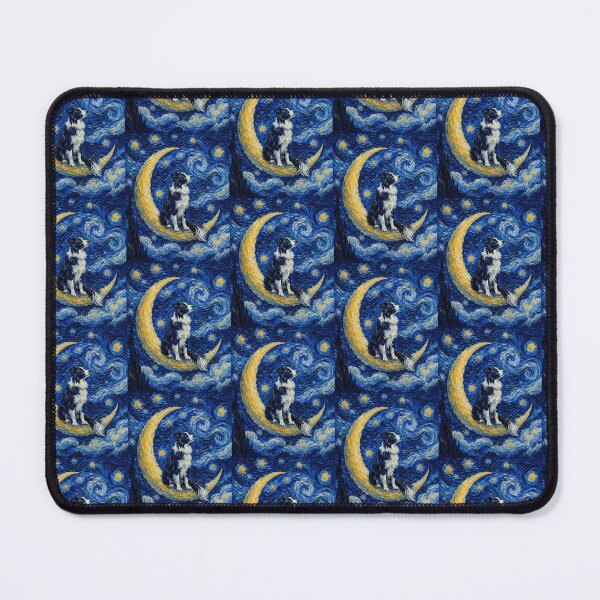 Item preview, Funny Border Collie Starry Night Painting Cute Moon Stars Mom Dad Kids designed and sold by FurryHavenPH.