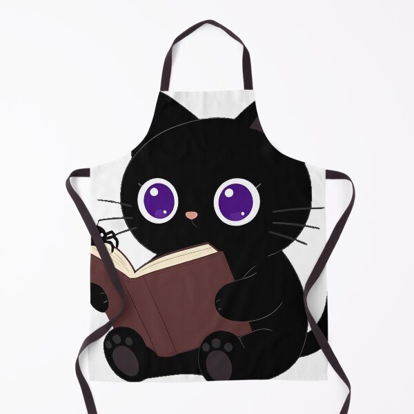 Item preview, Black Cat with Book and Spider designed and sold by IllumeInk.
