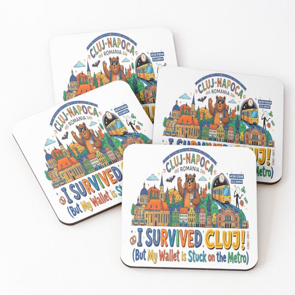 Item preview, I Survived Cluj! (But My Wallet is Stuck on the Metro) Funny Cluj-Napoca Romania Travel T-Shirt | Tourist Souvenir | Europe Vacation Gift designed and sold by Sushikidsntoddlers.