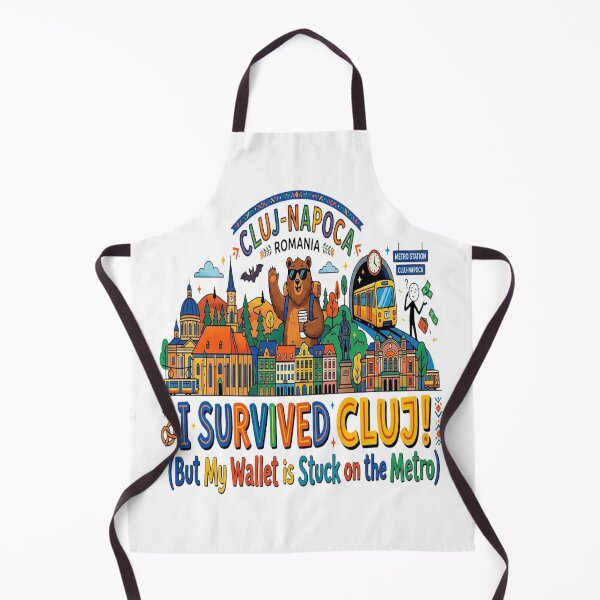 Item preview, I Survived Cluj! (But My Wallet is Stuck on the Metro) Funny Cluj-Napoca Romania Travel T-Shirt | Tourist Souvenir | Europe Vacation Gift designed and sold by Sushikidsntod.