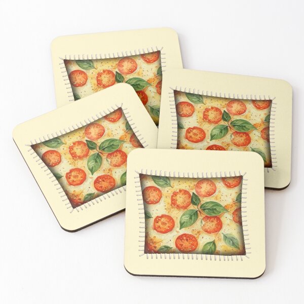 Item preview, Stitched Opening Reveals Pizza designed and sold by MoxisWatercolor.