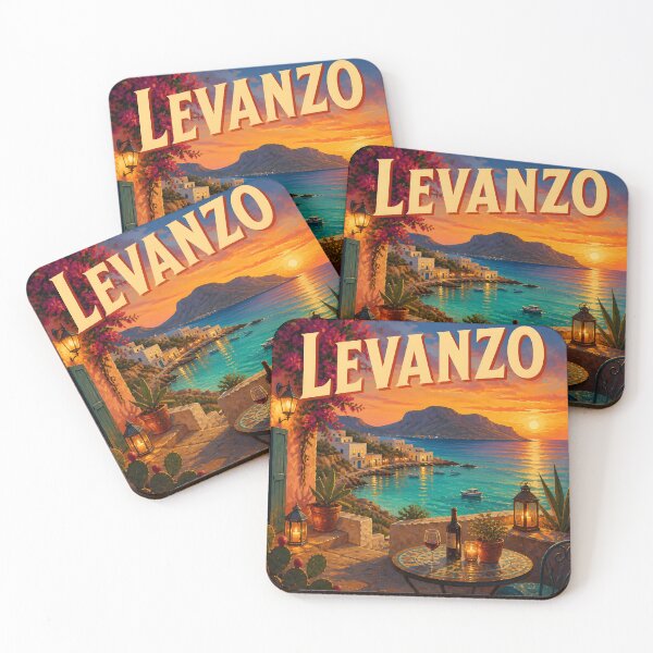 Item preview, Levanzo, Sicily: Scenic-Style Painterly Travel Poster designed and sold by LSVart.