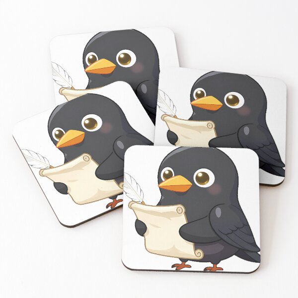 Item preview, Raven with Scroll and Quill designed and sold by IllumeInk.