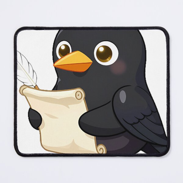 Item preview, Raven with Scroll and Quill designed and sold by IllumeInk.