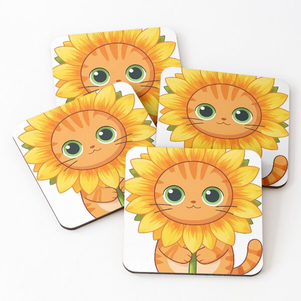 Item preview, Orange Tabby with Sunflower designed and sold by pumsquare.