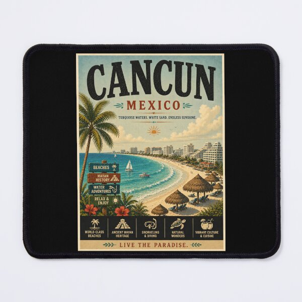 Item preview, Vintage Mexico - Cancun Poster designed and sold by GoodOldVintage.