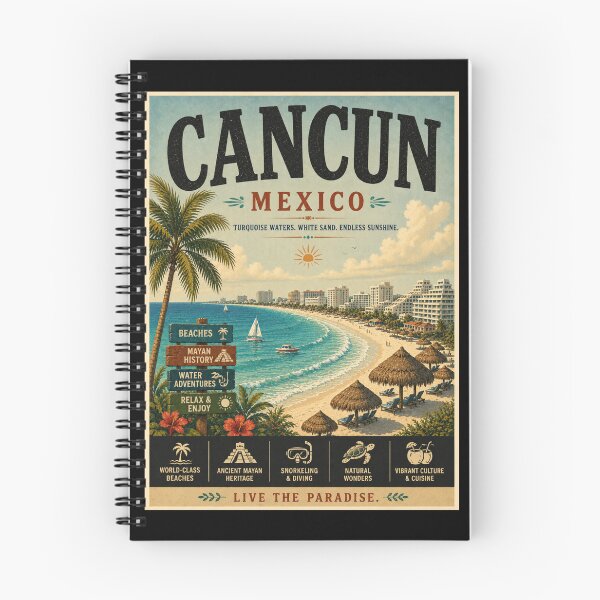 Item preview, Vintage Mexico - Cancun Poster designed and sold by GoodOldVintage.