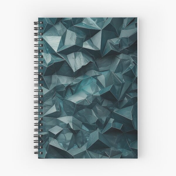 Item preview, Dark Teal Geometric Low Poly Abstract Crystal Texture designed and sold by LYAN-STORE.