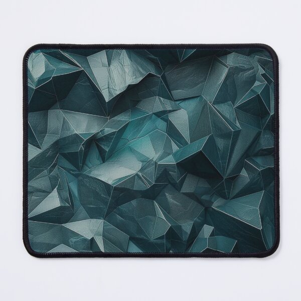 Item preview, Dark Teal Geometric Low Poly Abstract Crystal Texture designed and sold by LYAN-STORE.