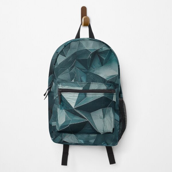 Item preview, Dark Teal Geometric Low Poly Abstract Crystal Texture designed and sold by LYAN-STORE.