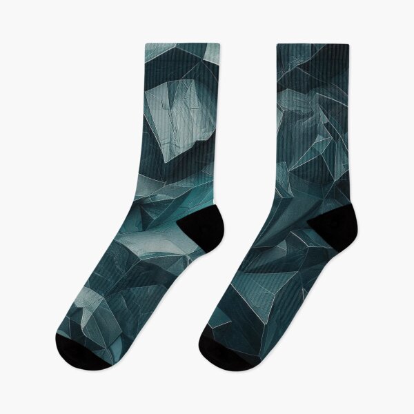 Item preview, Dark Teal Geometric Low Poly Abstract Crystal Texture designed and sold by LYAN-STORE.