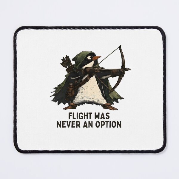 Item preview, Flight Was Never An Option - Funny Penguin designed and sold by regina-society.