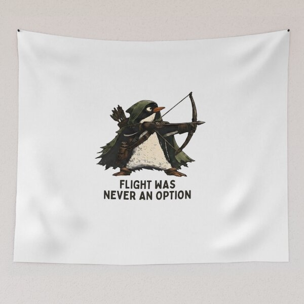 Item preview, Flight Was Never An Option - Funny Penguin designed and sold by regina-society.