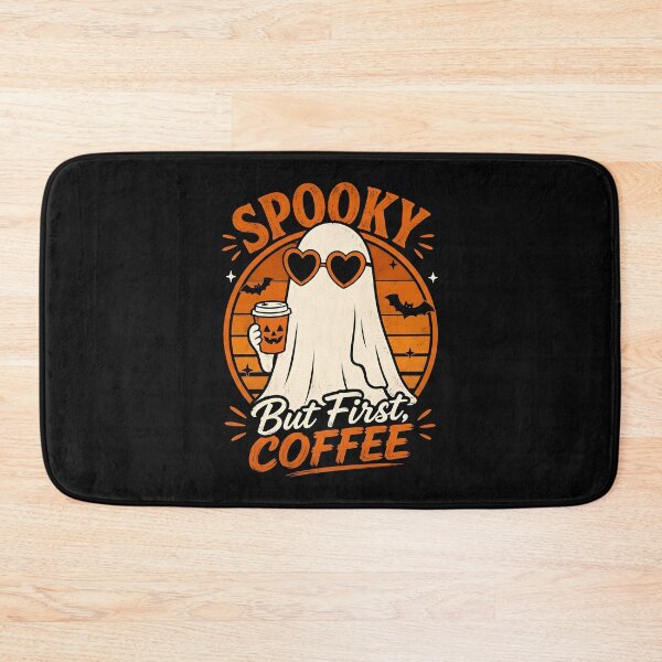 Item preview, Spooky But First Coffee Cute Ghost designed and sold by ArtDzignsZA.