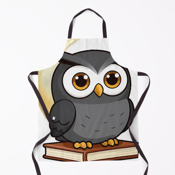Item preview, Owl with Book and Moon designed and sold by IllumeInk.