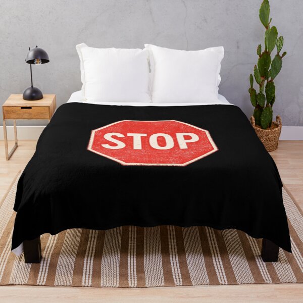 Item preview, STOP - SIGNS - RETRO WORN SIGN - UNIQUE RARE ORIGINAL TSHIRT STICKER designed and sold by SentientGallery.
