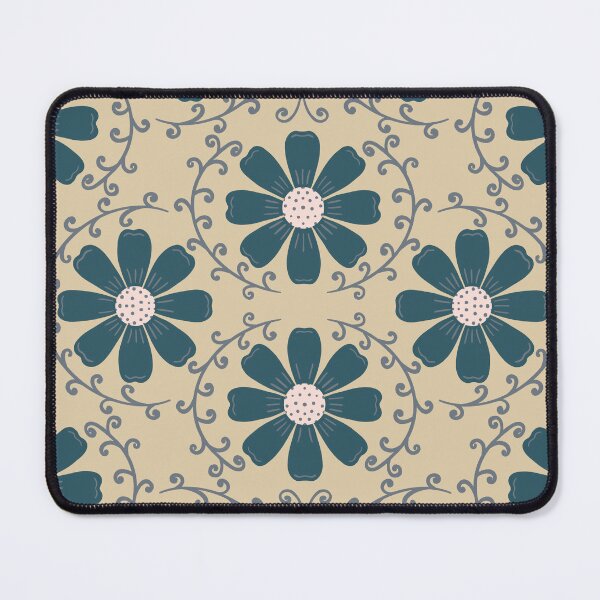 Item preview, Daisy Vine - Slate Teal and Blush on Warm Sand designed and sold by artistmaria.