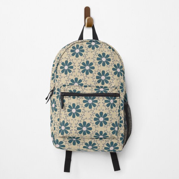 Item preview, Daisy Vine - Slate Teal and Blush on Warm Sand designed and sold by artistmaria.