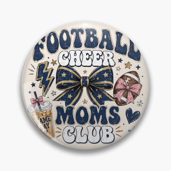 Item preview, Football Cheer Moms Club Game Day Navy Bow Football Mom Gift designed and sold by Yellowriversss.