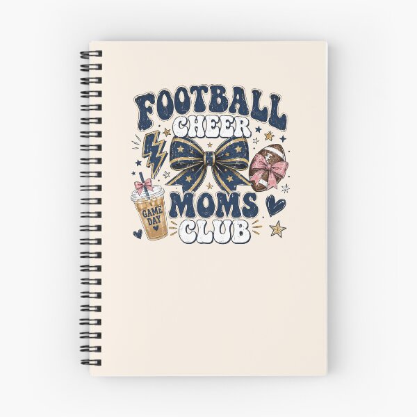 Item preview, Football Cheer Moms Club Game Day Navy Bow Football Mom Gift designed and sold by Yellowriversss.