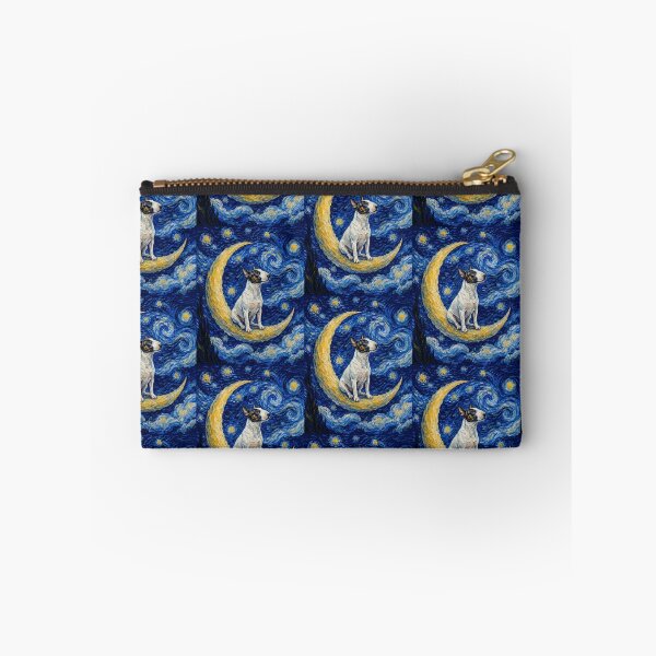 Item preview, Funny Bull Terrier Starry Night Painting Cute Moon Stars Mom Dad Kids designed and sold by FurryHavenPH.
