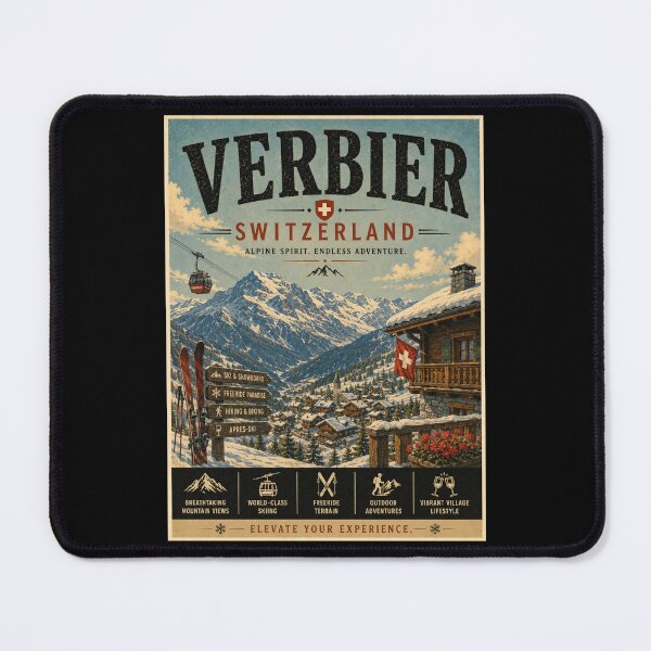 Item preview, Vintage Verbier - Switzerland Poster designed and sold by GoodOldVintage.