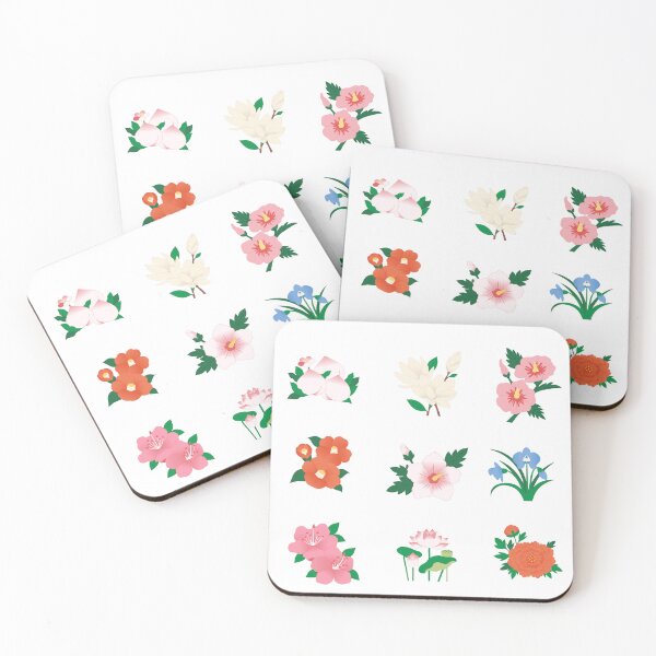 Item preview, Asian Botanical Floral Peach Lotus Hibiscus Aesthetic designed and sold by Rehnair.