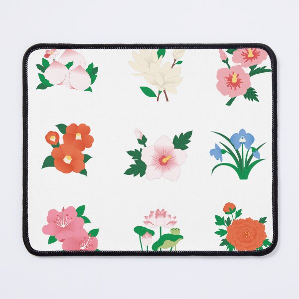 Item preview, Asian Botanical Floral Peach Lotus Hibiscus Aesthetic designed and sold by Rehnair.