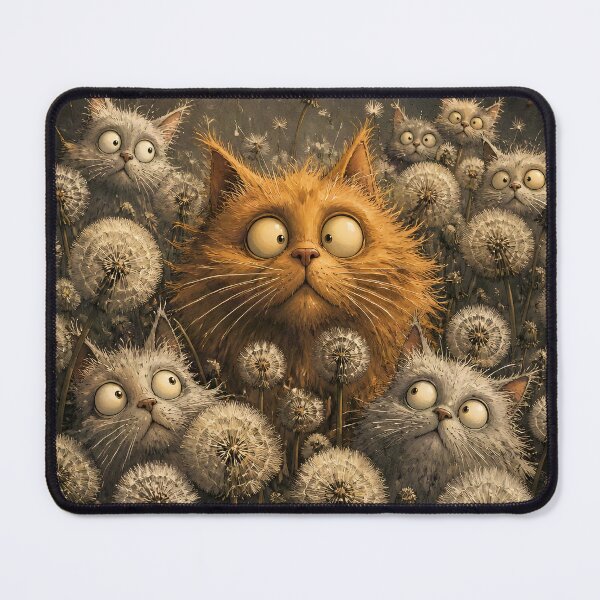Item preview, Cats Among Dandelions designed and sold by sigmaartstudio.