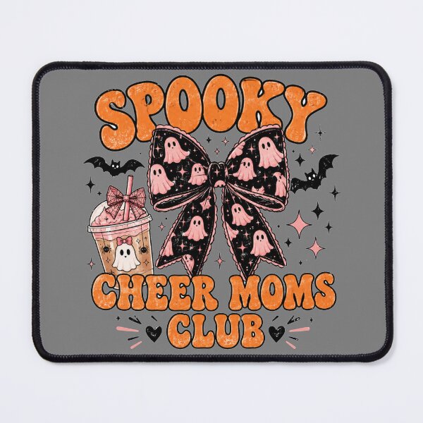 Item preview, Spooky Cheer Moms Club Halloween Pink Bow Ghost Coffee designed and sold by Yellowriversss.