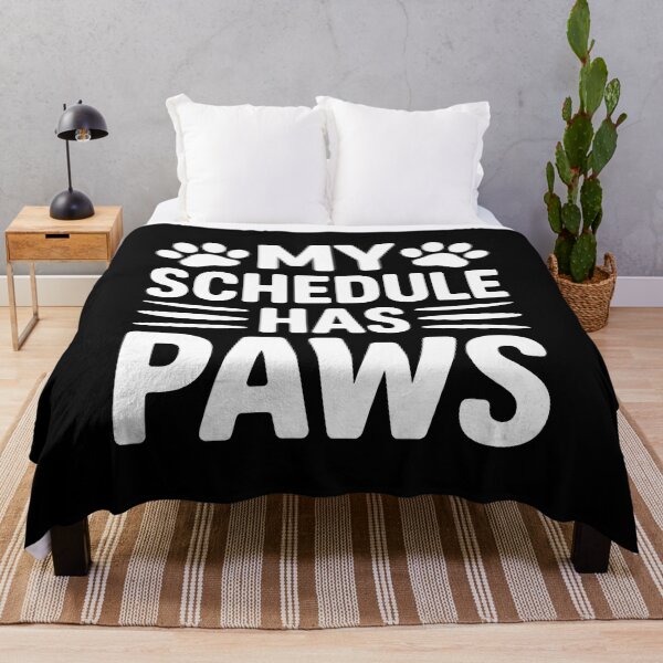 Item preview, My Schedule Has Paws Pet Lover Funny Humor designed and sold by Dmo3HarkoArt.