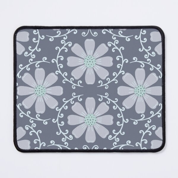 Item preview, Daisy Vine - Soft Lavender and Mint on Charcoal Blue designed and sold by artistmaria.